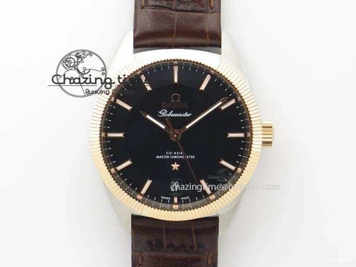 0103 De Ville MK 1:1 Best Edition SS Black Dial On Black Leather Asian Seagull T1701 (Sec@6) Unisex 8243